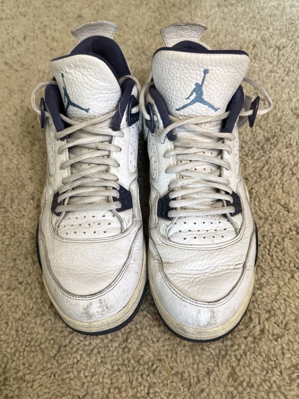 Nike Air Jordan 4 Retro Legend Blue Columbia 314254-107 Size 11 As Is